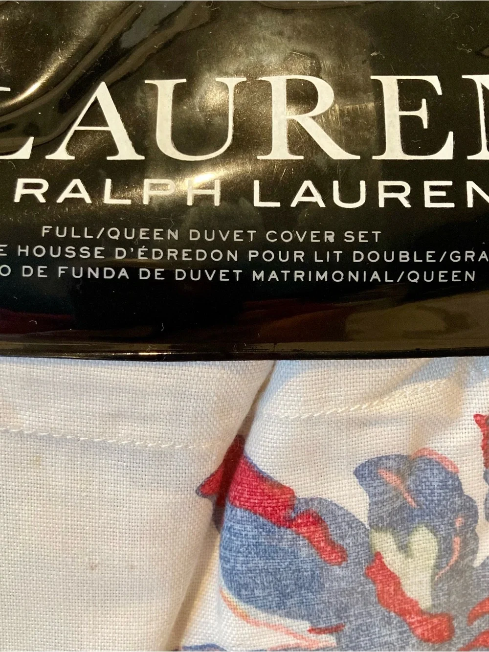NEW Ralph Lauren 100% cotton full/ queen duvet cover in “Veronique” pattern